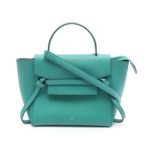 Celine BELT BAG Handbag Leather Green